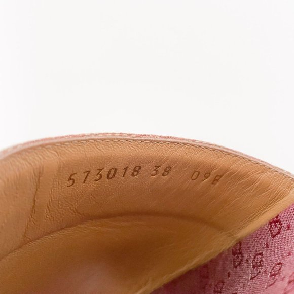 Gucci Angelina GG Platform Slides EU 38 US Women's 8 Tan Sandal Original Logo - Picture 12 of 12